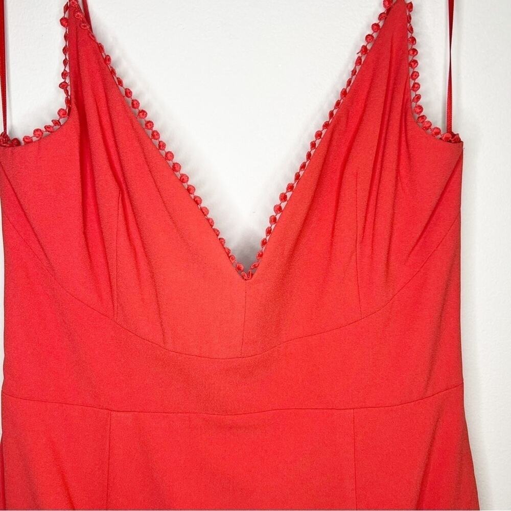 Nicholas Red Phoenix Lace Midi Dress US 8 / Medium - Picture 7 of 16